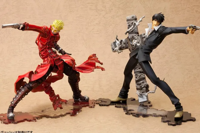 Trigun Badlands Rumble ARTFX J - Nicholas D. Wolfwood Renewal Package Version Statue: Kotobukiya