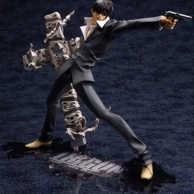 Trigun Badlands Rumble ARTFX J - Nicholas D. Wolfwood Renewal Package Version Statue: Kotobukiya