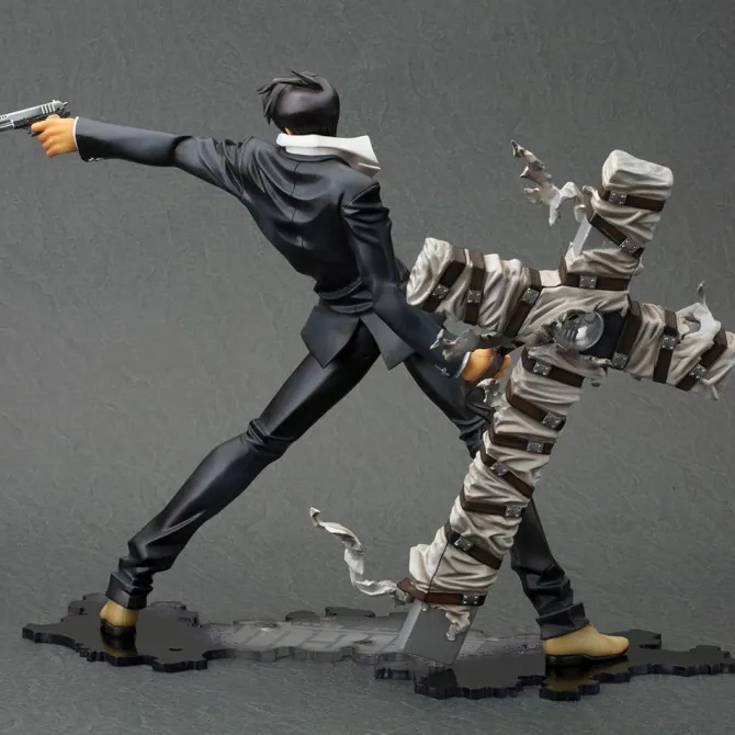 Trigun Badlands Rumble ARTFX J - Nicholas D. Wolfwood Renewal Package Version Statue: Kotobukiya