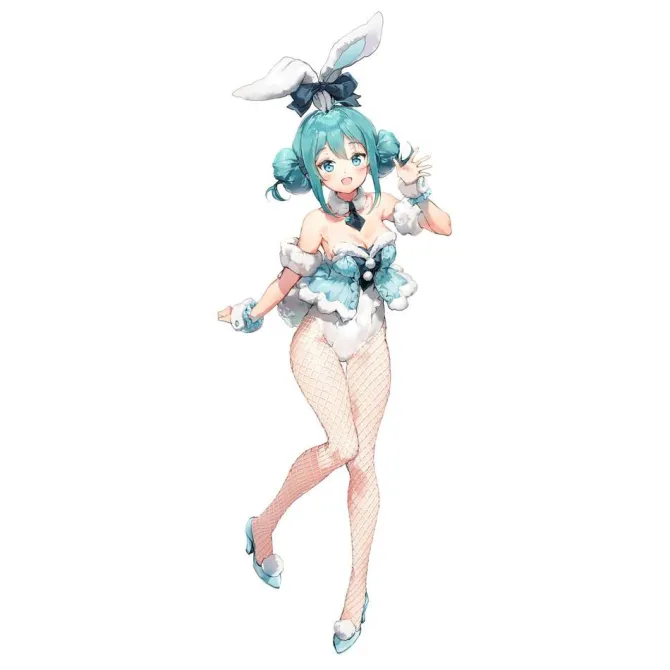 Vocaloid - Hatsune Miku Figur / BiCute Bunnies - White Rabbit Version: Furyu