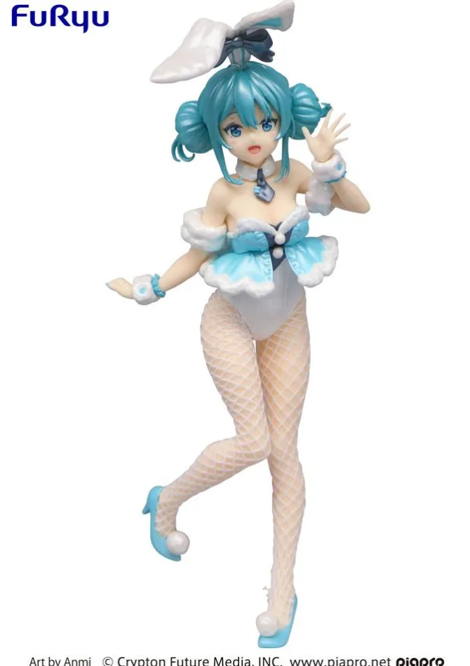 Vocaloid - Hatsune Miku Figur / BiCute Bunnies - White Rabbit Pearl Color Version: Furyu