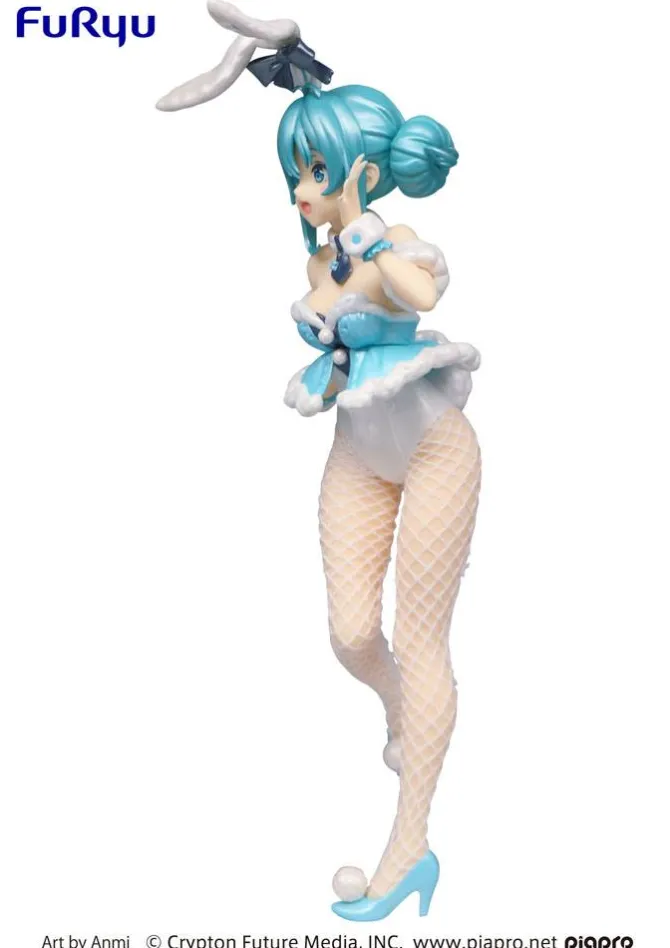 Vocaloid - Hatsune Miku Figur / BiCute Bunnies - White Rabbit Pearl Color Version: Furyu