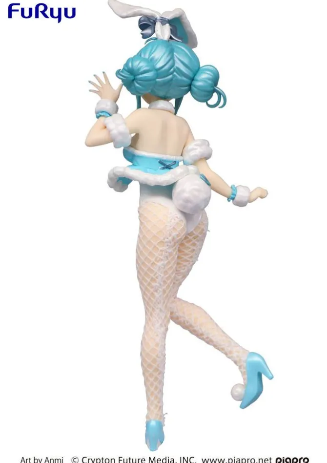 Vocaloid - Hatsune Miku Figur / BiCute Bunnies - White Rabbit Pearl Color Version: Furyu