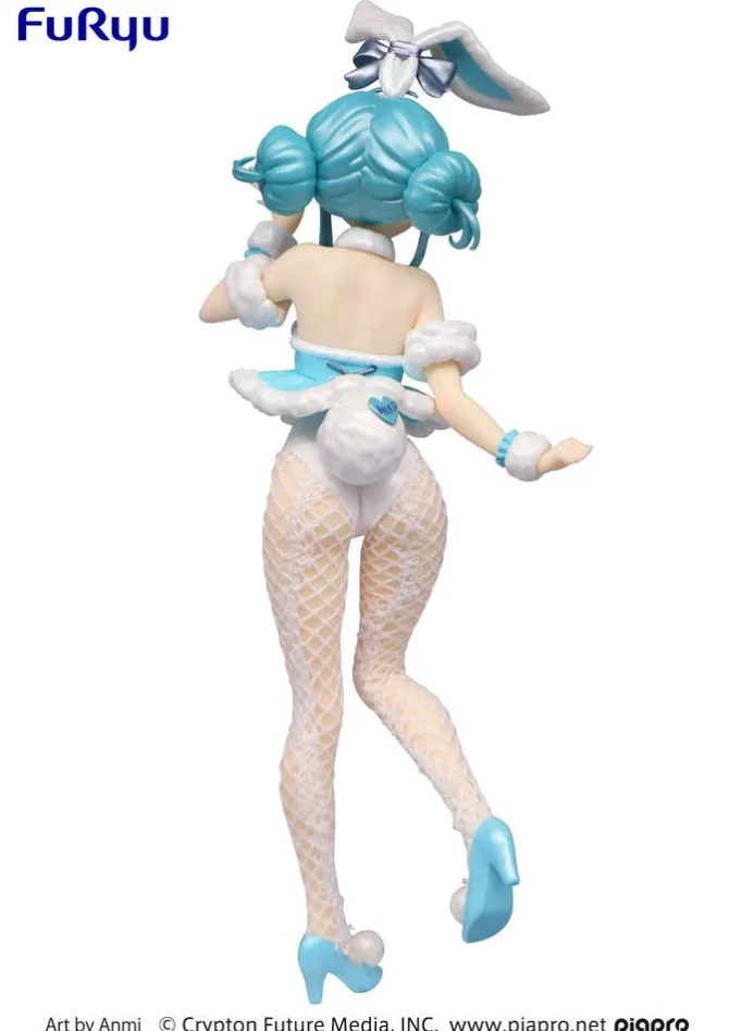 Vocaloid - Hatsune Miku Figur / BiCute Bunnies - White Rabbit Pearl Color Version: Furyu