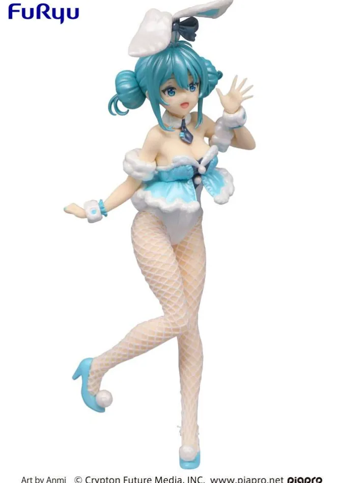 Vocaloid - Hatsune Miku Figur / BiCute Bunnies - White Rabbit Pearl Color Version: Furyu