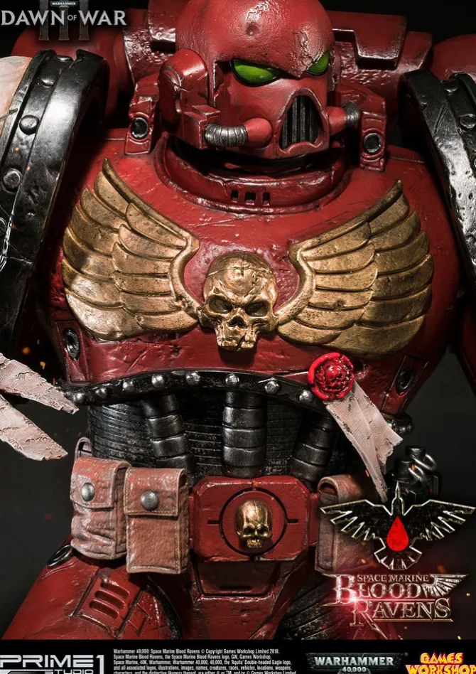 Warhammer 40K Dawn of War III - Space Marine Blood Ravens Statue: Prime 1 Studio