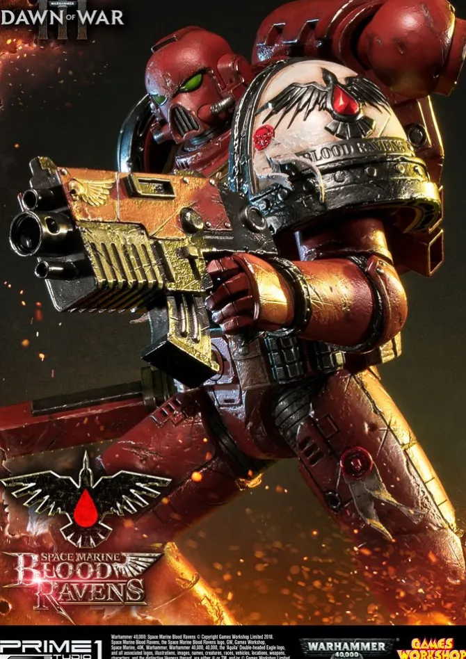 Warhammer 40K Dawn of War III - Space Marine Blood Ravens Statue: Prime 1 Studio