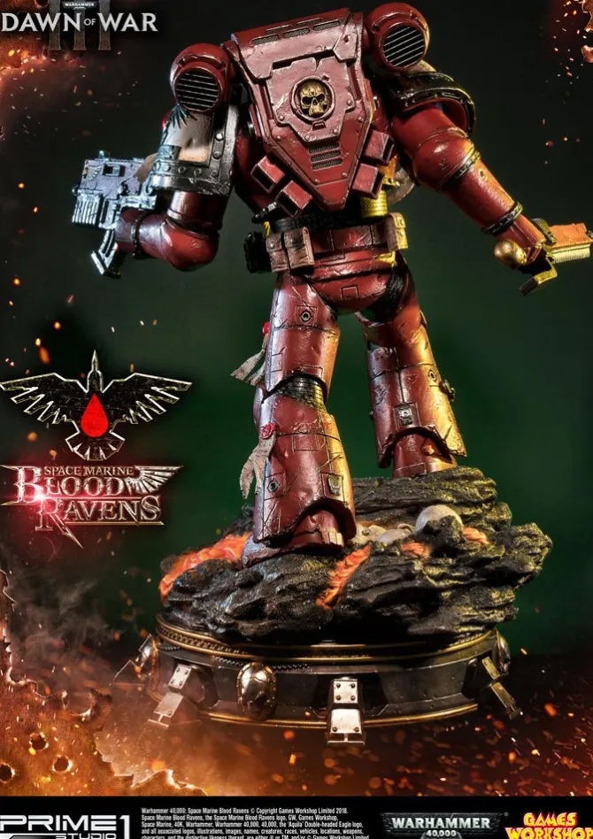 Warhammer 40K Dawn of War III - Space Marine Blood Ravens Statue: Prime 1 Studio