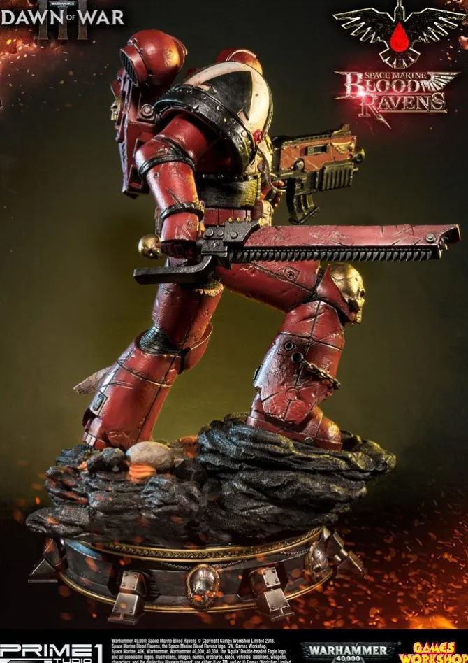Warhammer 40K Dawn of War III - Space Marine Blood Ravens Statue: Prime 1 Studio