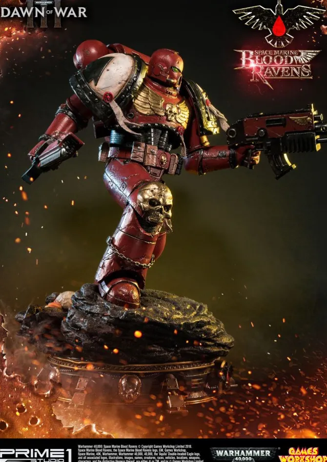 Warhammer 40K Dawn of War III - Space Marine Blood Ravens Statue: Prime 1 Studio