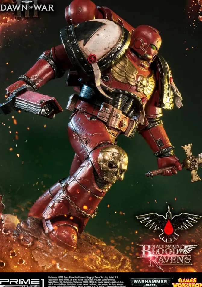 Warhammer 40K Dawn of War III - Space Marine Blood Ravens Statue: Prime 1 Studio