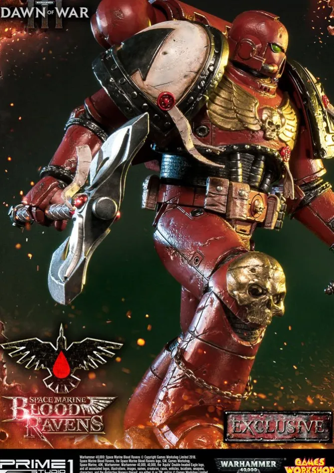 Warhammer 40K Dawn of War III - Space Marine Blood Ravens Statue / Deluxe Version: Prime 1 Studio