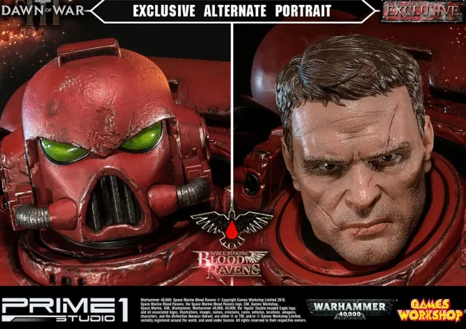 Warhammer 40K Dawn of War III - Space Marine Blood Ravens Statue / Deluxe Version: Prime 1 Studio