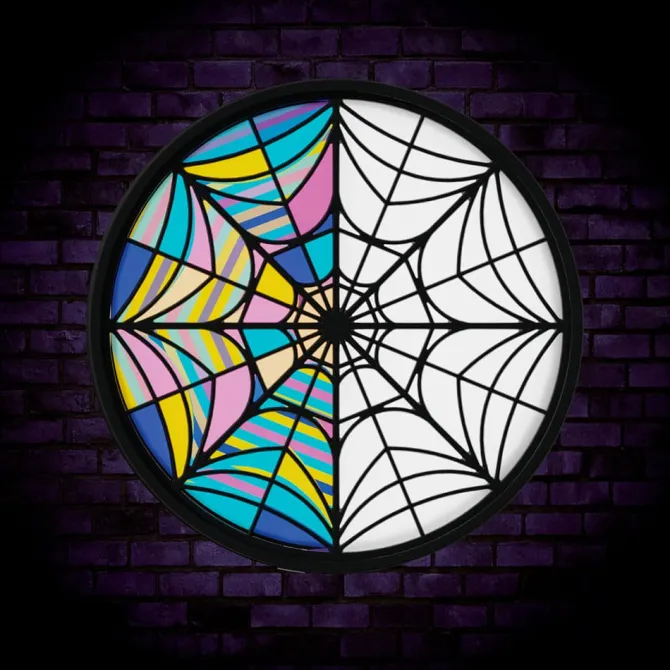 Wednesday - Mood Light-Lampe Ophelia Hall Window: Blue Sky Studio