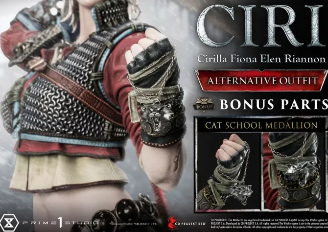 Witcher 3 - Cirilla Fiona Elen Riannon Statue / Alternative Outfit Deluxe Bonus Version: Prime 1 Stu