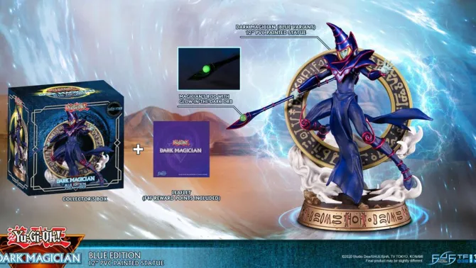 Yu-Gi-Oh! - Dark Magician Statue / Blue Version: First 4 Figures