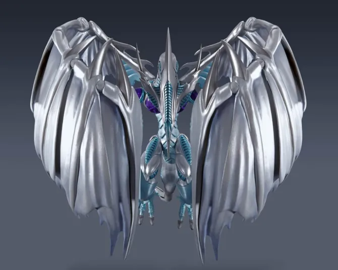 Yu-Gi-Oh! - Stardust Dragon Actionfigur / S.H. MonsterArts: Tamashii Nations