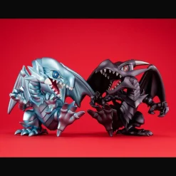 Yu-Gi-Oh! Duel Monsters Megatoon - Red Eyes Black Dragon & The Winged Dragon of Ra (with gift)Statue