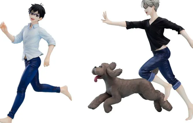 Yuri!!! on Ice - Yuri, Victor & Makkachin Statue: Good Smile Company