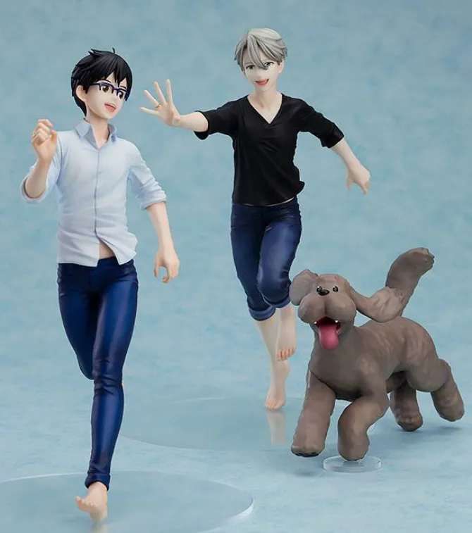 Yuri!!! on Ice - Yuri, Victor & Makkachin Statue: Good Smile Company